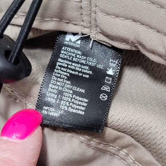 Mission Sun Hat Bucket Beige Khaki One Size Unisex Lightweight Packable Foldable - Picture 8 of 9